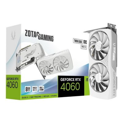 Zotac nVidia GeForce RTX 4060 Twin Edge OC White Edition 8Gb ZT-D40600Q-10M
