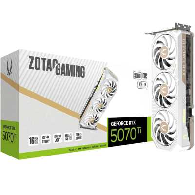 Zotac nVidia GeForce RTX 5070 Ti Solid Core OC White Edition 16Gb ZT-B50710Q2-10P